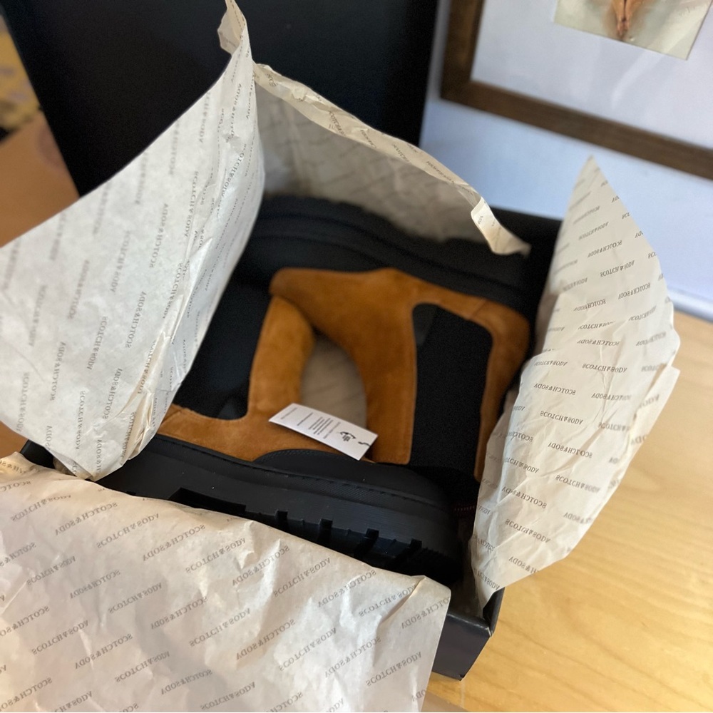 Scotch & Soda Aubri Leather & suede combat boots - Picture 10 of 10